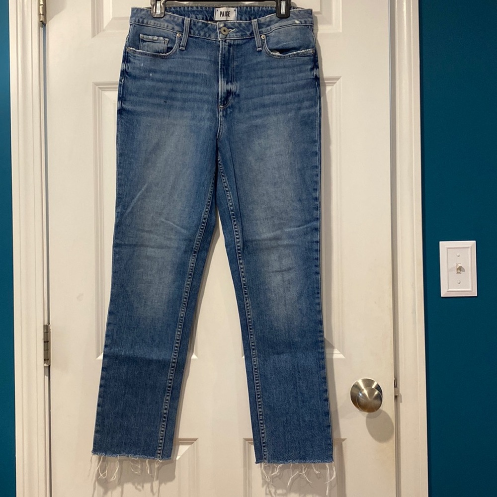 Paige Hoxton Slim Straight Ankle Jeans